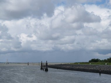 Alman kuzey denizindeki Langeoog plajı.