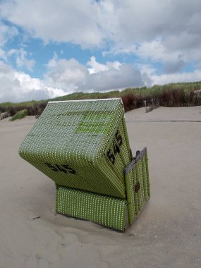 Alman kuzey denizindeki Langeoog plajı.