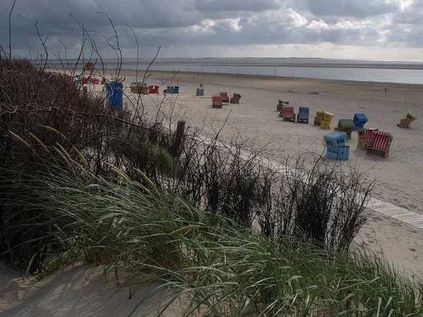 Beach Langeoog German North Sea — 스톡 사진