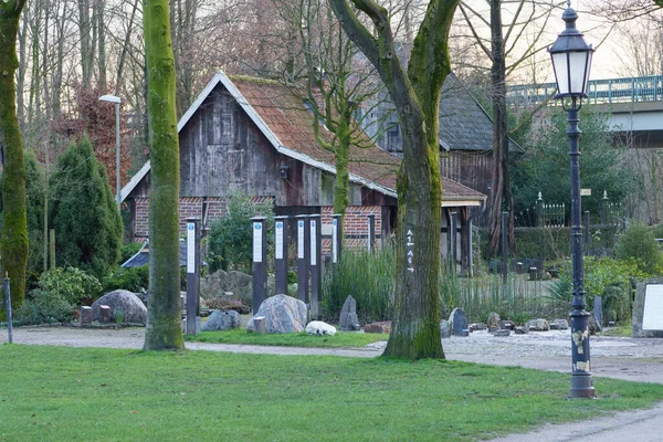 Owiec Starych Domów Niemieckiej Muensterland — Zdjęcie stockowe