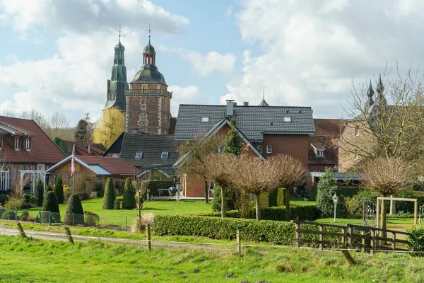 Frühlingszeit Auf Der Burg Raesfeld Deutschland — Stockfoto