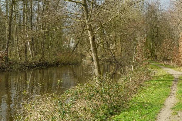 Sunny Day Spring Time German Muensterland — Stock Photo, Image