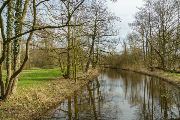 Giorno Soleggiato Primavera Nel Muensterland Tedesco — Foto Stock