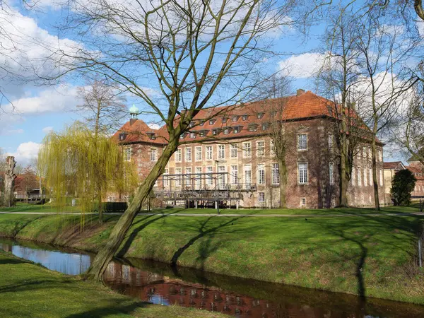 Alman Muensterland Inde Bahar Vakti Güneşli Bir Gün — Stok fotoğraf