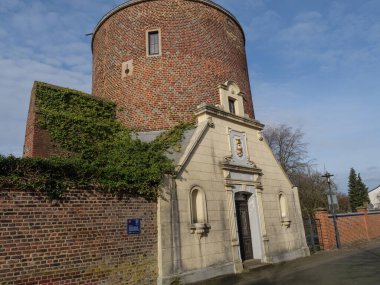 Alman Muensterland 'inde bahar vakti güneşli bir gün.,