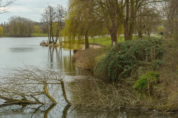 Giorno Soleggiato Primavera Nel Muensterland Tedesco — Foto Stock