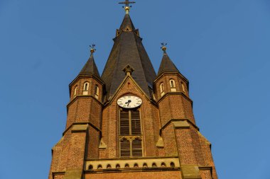 Alman Muensterland 'inde bahar geldi.