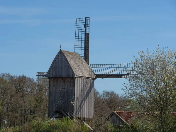 Jaro Německém Muensterlandu — Stock fotografie