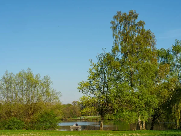 Spring Time German Muensterland City Borken — Stock Photo, Image