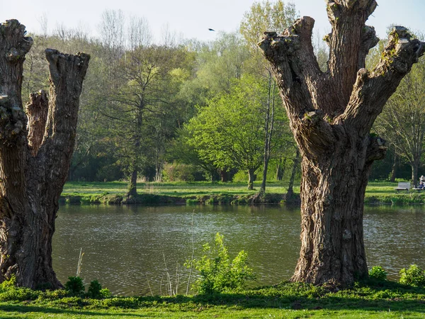 Spring Time German Muensterland City Borken — Stock Photo, Image