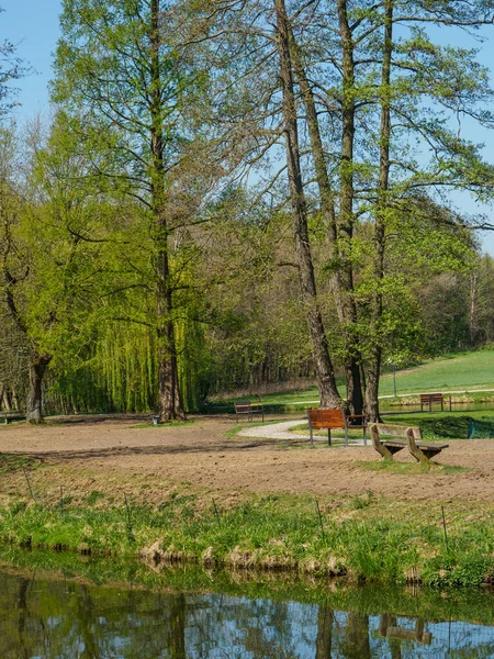 Primavera Nella Muensterland Tedesca Vicino Alla Città Borken — Foto Stock