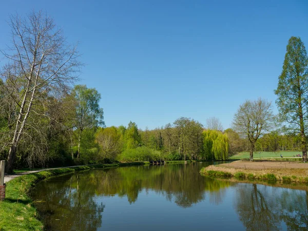 Spring Time German Muensterland City Borken — Stock Photo, Image