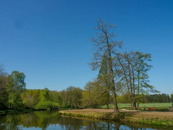 Spring Time German Muensterland City Borken — Stock Photo, Image