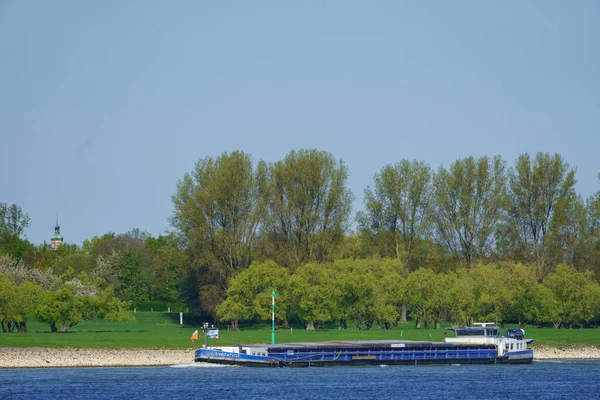 Der Rhein Deutschland Nahe Der Stadt Wesel — Stockfoto