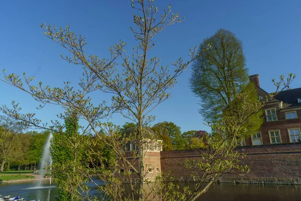 Lente Het Kasteel Van Ahaus Duitsland — Stockfoto