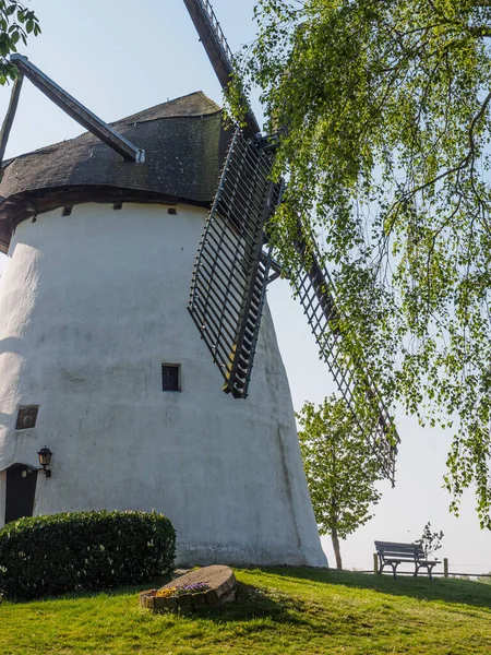 Muensterland Tedesco Con Villaggio Reken — Foto Stock