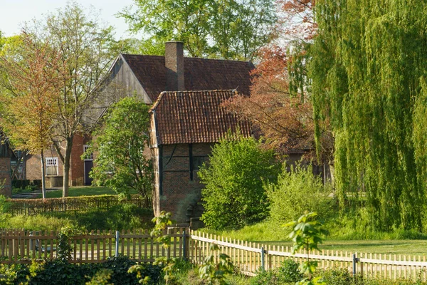 Весняний Час Німецькому Місті Вреден — стокове фото