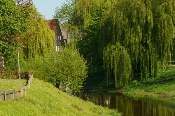 Jarní Čas Německém Městě Vreden — Stock fotografie