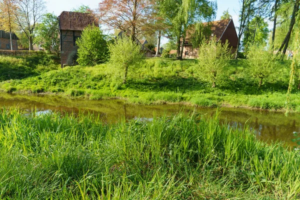 Wiosna Niemieckim Mieście Vreden — Zdjęcie stockowe