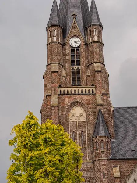 Alte Kirche Kleinen Dorf Weseke — Stockfoto