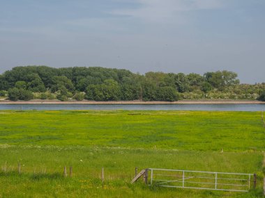 Almanya 'da Wesel yakınlarındaki Ren Köprüsü