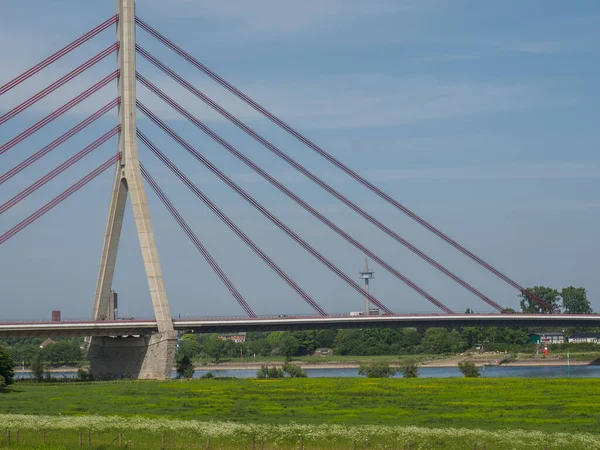 Rhine Bridge Біля Вола Зародку — стокове фото