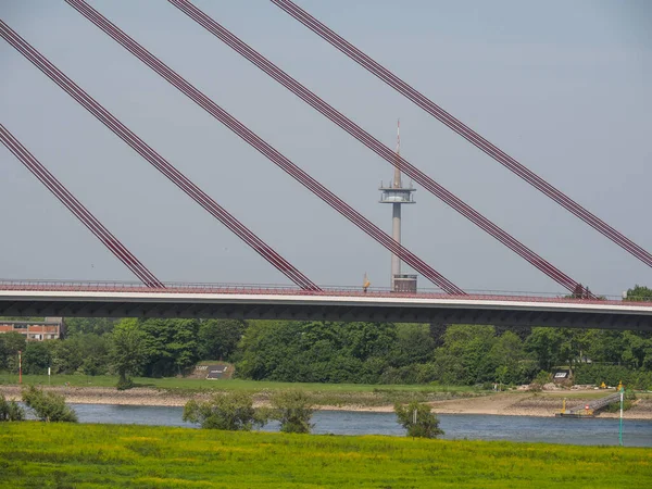 Die Rheinbrücke Bei Wesel Deutschland — Stockfoto