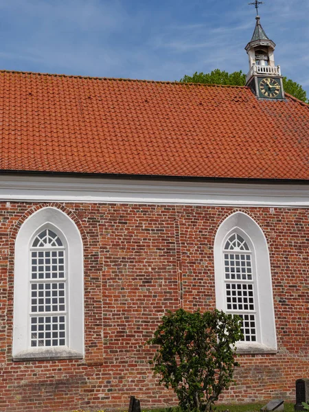 Het Kleine Dorpje Greetsiel Aan Duitse Noordzeekust — Stockfoto