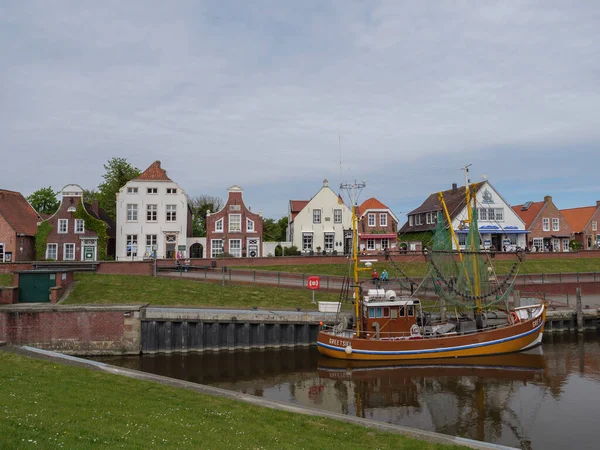 Het Kleine Dorpje Greetsiel Aan Duitse Noordzeekust — Stockfoto
