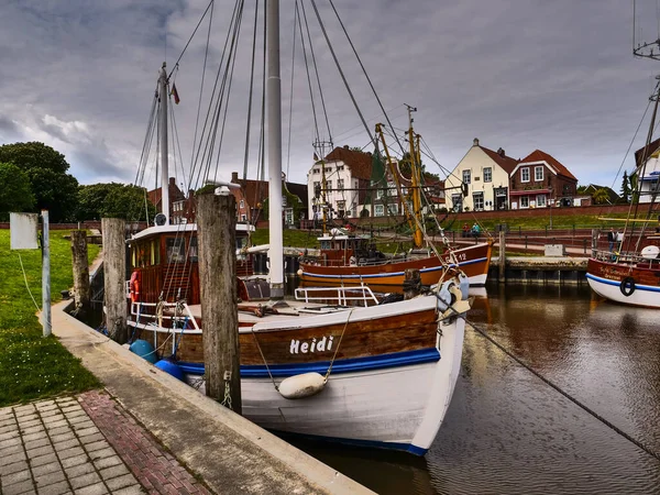 Het Kleine Dorpje Greetsiel Aan Duitse Noordzeekust — Stockfoto