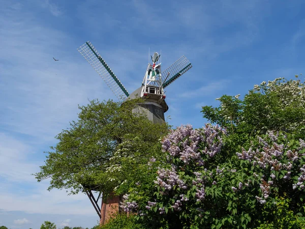 Pequeño Pueblo Greetsiel Costa Alemana Del Mar Del Norte — Foto de Stock