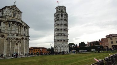 Pisa and Pisa tower in Italy clipart