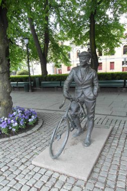 Oslo is a capital of Norway, beautiful city with parks clipart