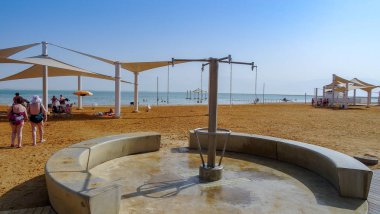 En Bokek Ölü Deniz 'de popüler bir tatil beldesidir, İsrail