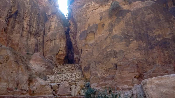 Petra is een oude stad in Jordanië — Stockfoto