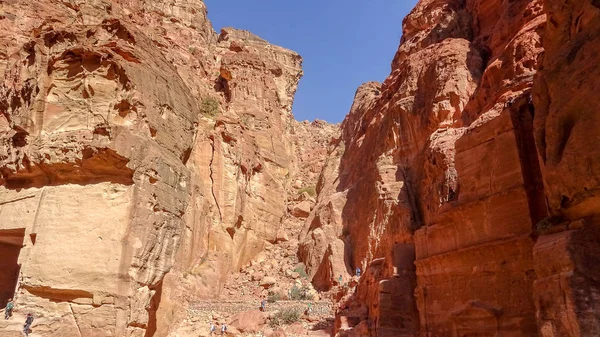 Petra är en gammal stad i Jordanien — Stockfoto