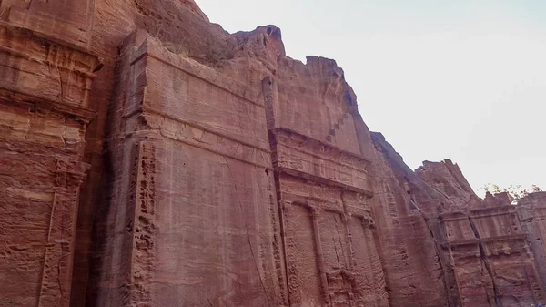 Petra é uma cidade antiga na Jordânia — Fotografia de Stock