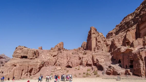 Petra är en gammal stad i Jordanien — Stockfoto