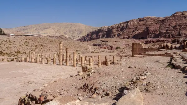 ペトラはヨルダンの古代都市です。 — ストック写真