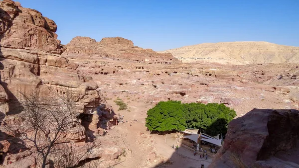Petra is een oude stad in Jordanië — Stockfoto