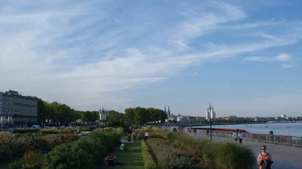 Arquitetura deslumbrante da cidade francesa de Bordéus — Fotografia de Stock