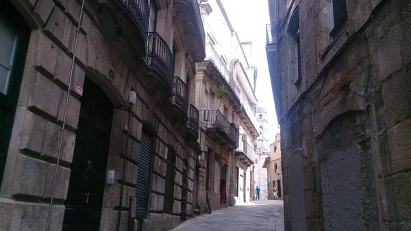 La vecchia e bellissima città spagnola di Vigo — Foto Stock