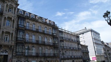 Eski ve çok güzel İspanyol şehri Vigo.