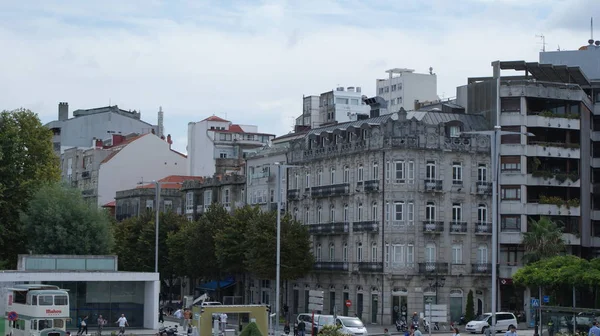 A antiga e muito bela cidade espanhola de Vigo — Fotografia de Stock