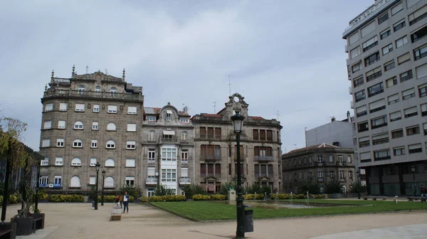 Η παλιά και πολύ όμορφη ισπανική πόλη Vigo — Φωτογραφία Αρχείου