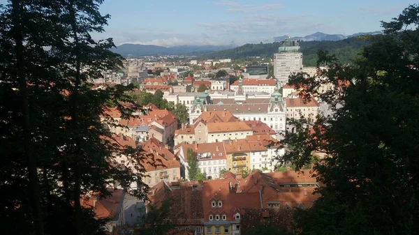 Lubiana è la capitale della Slovenia, una bella città — Foto Stock