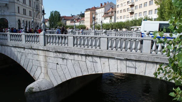 Ljubljana Slovenya 'nın başkentidir, güzel bir şehirdir. — Stok fotoğraf