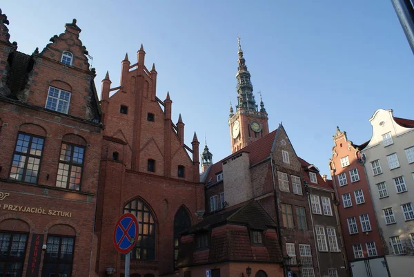 Märchenhafte Stadt Danzig in Polen — Stockfoto
