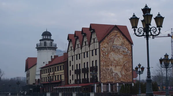 Die moderne europäische Stadt Kaliningrad in Russland — Stockfoto