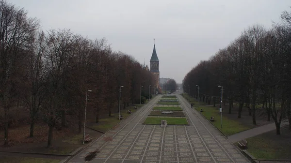 The modern European city of Kaliningrad in Russia